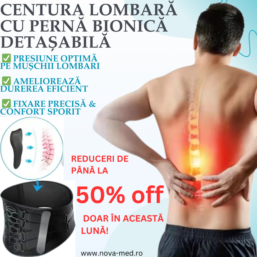 Centură Lombară Cu Pernă Bionică Detașabilă