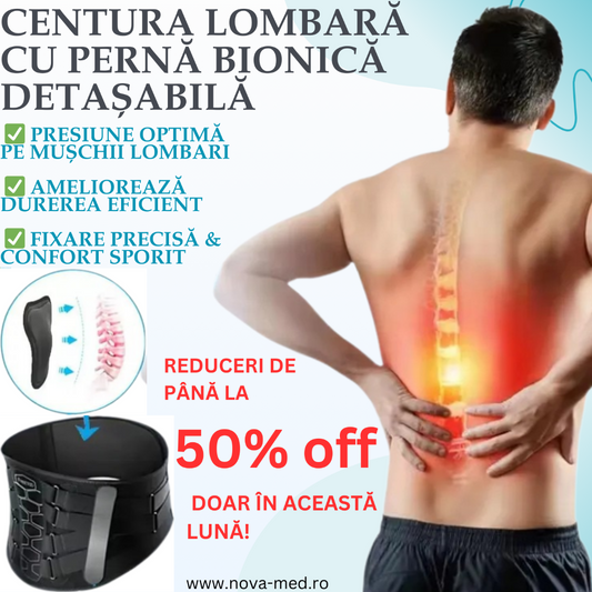 Centură Lombară Cu Pernă Bionică Detașabilă